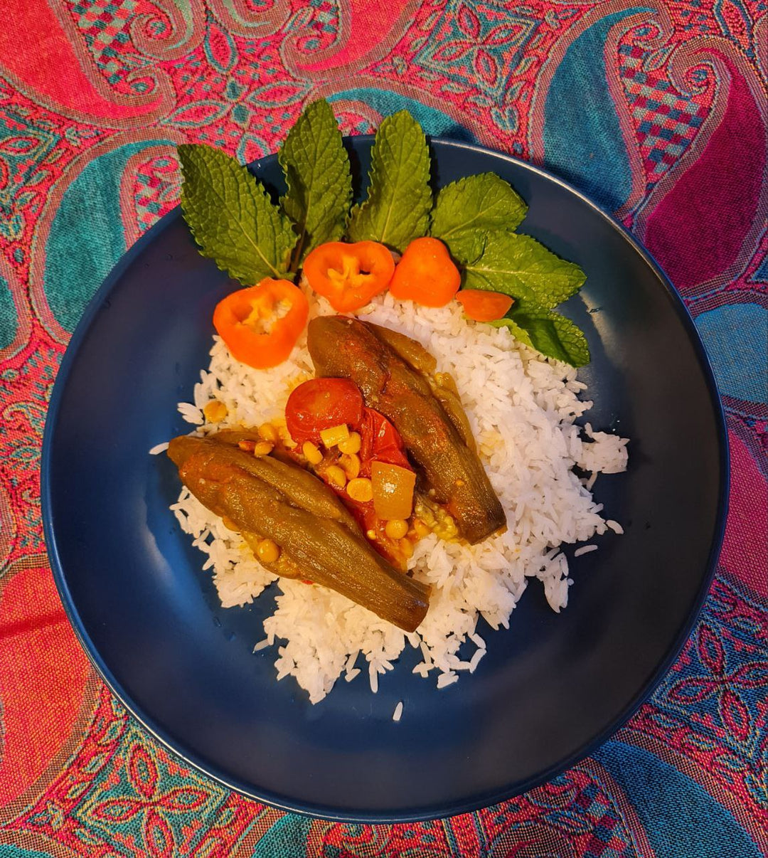 Khoresh Bademjan(Eggplant stew): A Persian Vegan Stew