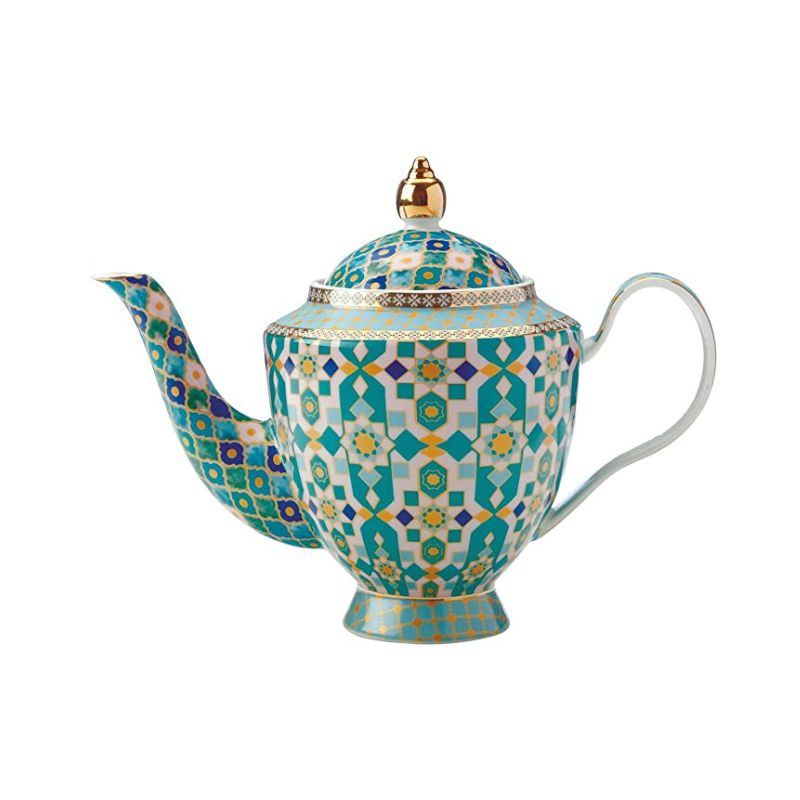 Moroccan blue tea pot